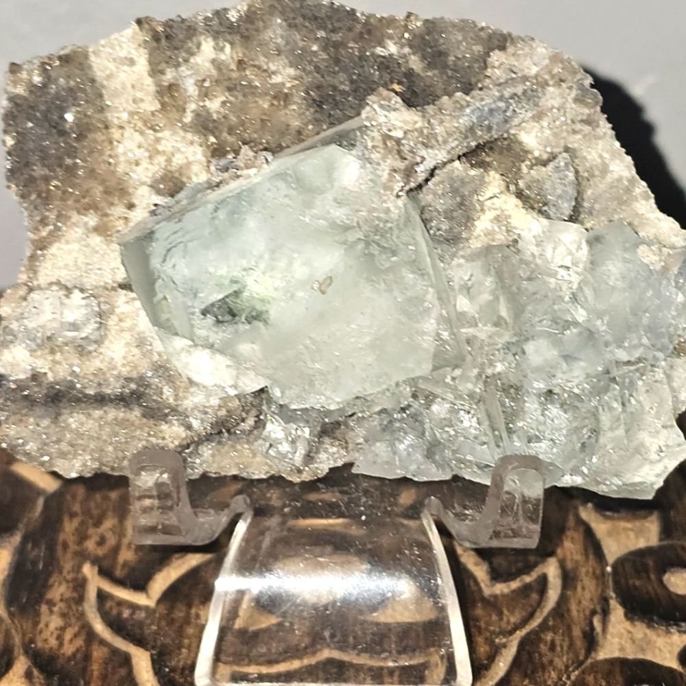 Fluorite On Smokey Matrix